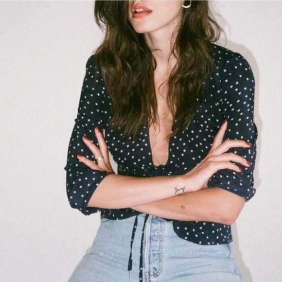 Realisation Par | Tops | Realisation Par Bianca Silk Wrap